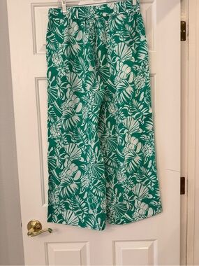 Nicole Miller European Linen Tropical Pants, Size M